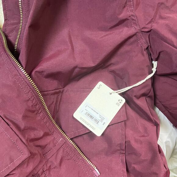 a.n.a Midweight Sherpa Lined Bomber Jacket in Port Wine, Sz S -- NWT - Picture 3 of 11